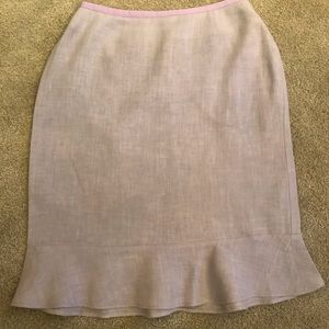 Vintage Separate  ways  linen flutter skirt